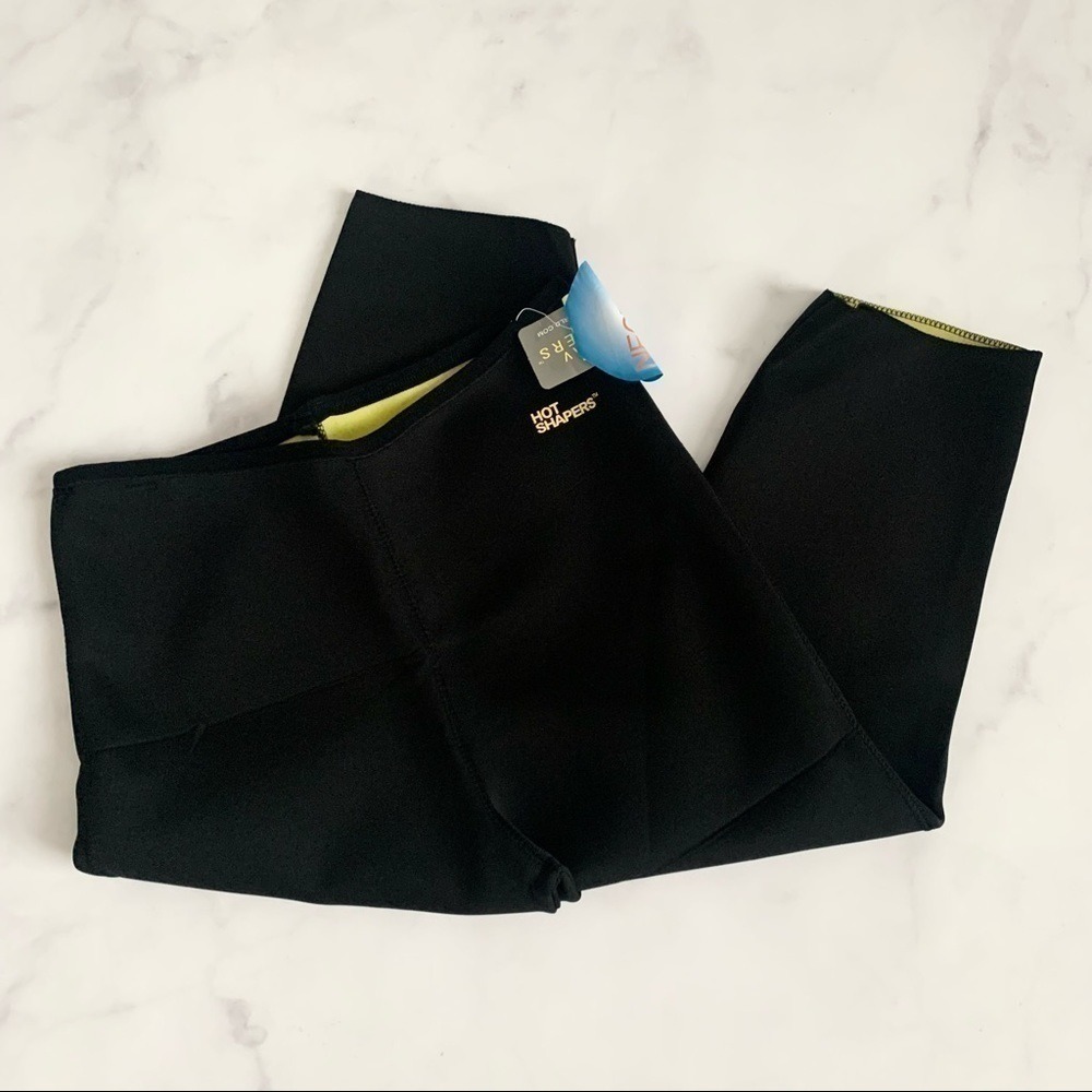 NWT Hot Shapers Neoprene Capri Pants Size XXL 2XL Thermal Sweat Workout Leggings